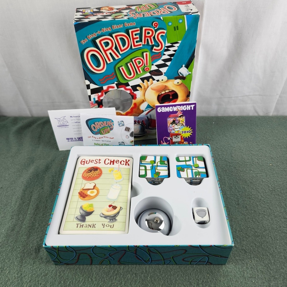 Order's Up Diner Game COMPLETE Gamewright 2010 Children's Kids Food